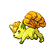 Vulpix shiny front-facing sprite from Pokémon Platinum