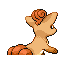 Vulpix back-facing sprite from Pokémon Ruby