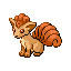 Vulpix front-facing sprite from Pokémon Ruby