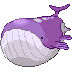 Wailord shiny front-facing sprite from Pokémon Pearl