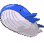 Wailord front-facing sprite from Pokémon Emerald