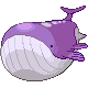 Wailord shiny front-facing sprite from Pokémon HeartGold