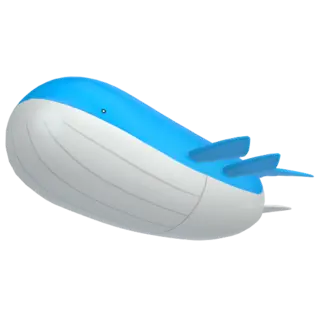 Wailord front-facing sprite from Pokémon Y