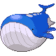 Wailord front-facing sprite from Pokémon Platinum