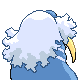 Walrein back-facing sprite from Pokémon Diamond