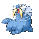 Walrein front-facing sprite from Pokémon Diamond