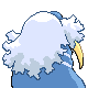 Walrein back-facing sprite from Pokémon SoulSilver