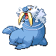 Walrein front-facing sprite from Pokémon SoulSilver