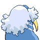 Walrein back-facing sprite from Pokémon Platinum