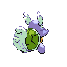Wartortle shiny back-facing sprite from Pokémon Black