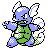 Wartortle shiny front-facing sprite from Pokémon Crystal