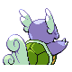 Wartortle shiny back-facing sprite from Pokémon Diamond
