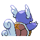 Wartortle back-facing sprite from Pokémon HeartGold
