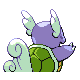 Wartortle shiny back-facing sprite from Pokémon Platinum