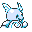 Wartortle back-facing sprite from Pokémon Yellow