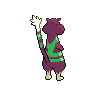 Watchog shiny back-facing sprite from Pokémon White 2