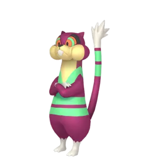 Watchog shiny front-facing sprite from Champions