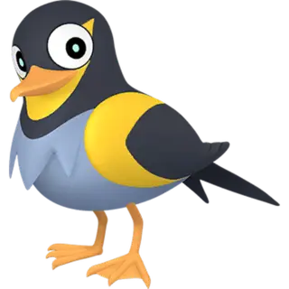 Wattrel front-facing sprite from Pokémon Scarlet