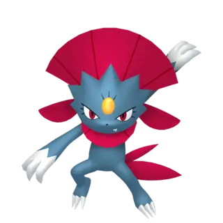 Weavile front-facing sprite from Pokémon X