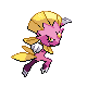 Weavile shiny front-facing sprite from Pokémon Platinum
