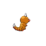 Weedle back-facing sprite from Pokémon Black 2