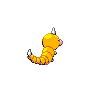 Weedle shiny back-facing sprite from Pokémon Black 2