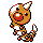 Weedle front-facing sprite from Pokémon Crystal