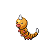 Weedle front-facing sprite from Pokémon Pearl