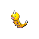 Weedle shiny front-facing sprite from Pokémon Pearl