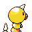 Weedle back-facing sprite from Pokémon Gold