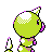 Weedle shiny back-facing sprite from Pokémon Gold