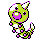 Weedle shiny front-facing sprite from Pokémon Gold
