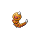 Weedle front-facing sprite from Pokémon SoulSilver
