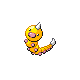 Weedle shiny front-facing sprite from Pokémon SoulSilver
