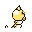 Weedle back-facing sprite from Pokémon Red