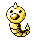 Weedle front-facing sprite from Pokémon Red