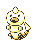 Weedle front-facing sprite from Pokémon Yellow