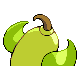 Weepinbell shiny back-facing sprite from Pokémon Diamond
