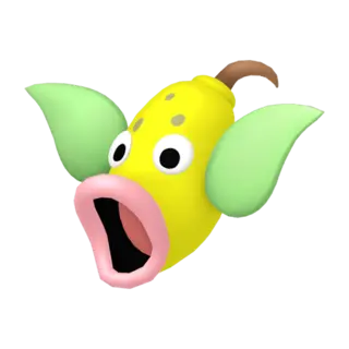 Weepinbell front-facing sprite from Pokémon Let's Go, Pikachu!