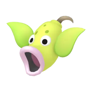 Weepinbell shiny front-facing sprite from Pokémon Let's Go, Pikachu!