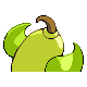 Weepinbell shiny back-facing sprite from Pokémon Platinum