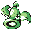 Weepinbell front-facing sprite from Pokémon Blue