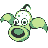 Weepinbell front-facing sprite from Pokémon Yellow