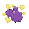 Weezing back-facing sprite from Pokémon Black