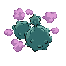 Weezing shiny back-facing sprite from Pokémon Black