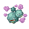 Weezing shiny front-facing sprite from Pokémon Black