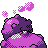 Weezing back-facing sprite from Pokémon Crystal