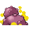 Weezing back-facing sprite from Pokémon FireRed