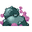 Weezing shiny back-facing sprite from Pokémon FireRed