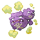 Weezing front-facing sprite from Pokémon HeartGold